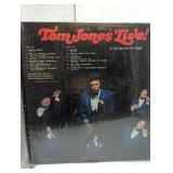 Tom Jones Live and Johnny Mathis Early Years LP Albums, 2 in lot.