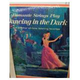 Leo Diamond & Orchestra, Dancing in the Dark with only 1 LP,  Ebb Tide LP, Henry Mancini LP. Vintage condition, as is.