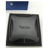 Rockchip 3399 4K Android TV Box Tablo Dual Lite DVR, has box and power cord & instruction manual.