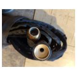 Black Water Hose with Brass Fittings