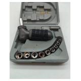 Drill Socket Set with Case, brand unknown. See images.