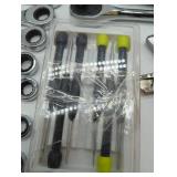 Mixed Hand Tool Set with Stanley Screwdrivers and vanadium Wrenches, hammer, utility knives. See images. All in lot, as is.