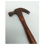 Vintage Craftsman brand Claw Hammer with Wooden Handle