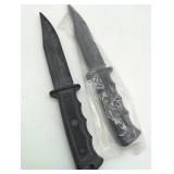 Two hard rubber knives, 1 sealed. See images.