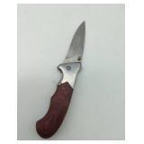 Pro Series Folding Pocket Knife with Wood Handle