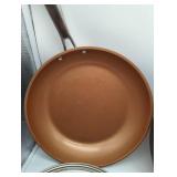 Gotham Pro Ceramic Nonstick Frying Pan Set of 2, 10 inch with lid & 12 inch skillet