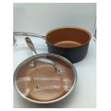 Gotham Pro Cookware Set of 2 with 1 Glass Lid