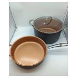 Gotham Pro Ceramic Cookware Set of 2 pots and 1 lid