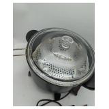 Presto Electric Deep Fryer with Temperature Control, turned on when tested.