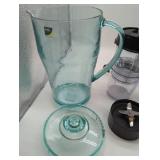 Faberware Drink Smoothie Blender, Model TSK-9348R with 4 cups, 2 lids, worked when tested. & Plastic BPA free pitcher.
