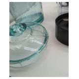 Faberware Drink Smoothie Blender, Model TSK-9348R with 4 cups, 2 lids, worked when tested. & Plastic BPA free pitcher.