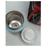 Thermos 16oz Food Jar NS340, & Ozark Trail insulated lunchbox with multiple pockets, both in lightly used good condition.