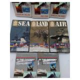 Military Aviation and WWII VHS Collection of 8 VHS, as is.