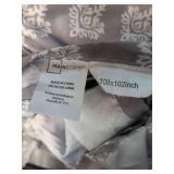 Mainstays Gray Damask King Size Sheet set, 108x102, used but appears in great minimally used condition.