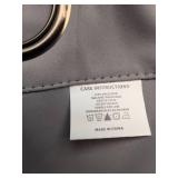 6 Light Gray Panel Curtains with Metal Grommets, approx. 51 x 102 inches each.