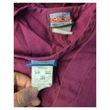 Dickies and Cherokee Medical Scrubs, 4 sets and 1 additional pant. All are 2XL shirts & XL pants. Sets appear in good condition. Burgandy set shows some stains, see images. As is, used.