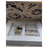 ROKR Marble Night City Mechanical Model Kit, partial assembly. Used, see images.