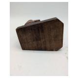 Carved Wooden Monk Figurine, 8 x 4.5 inches.