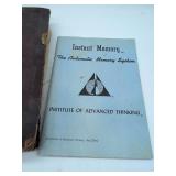 operative Dentistry 1897 Book & 1972 Instant Memory System Booklet. Antique, vintage condition.