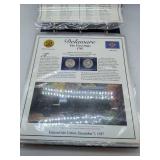 Postal Commemorative Society Statehood Quarters Collection Vol 1. All have quarters filled in, volume 1 only.