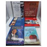 Dental Books, Mayo clinic book of home remedies, and Grant Seeker Pro. 8 books total in this lot.  See images for details, as is.