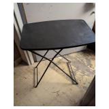 Black Folding TV Tray Table, 26 x 18 inches top.