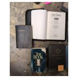 Religious Book Collection - Multiple Bible Editions, used, as is.