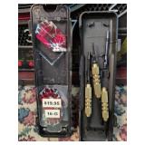 Dartboard with Cabinet and 3 Darts set - No Power Adapter