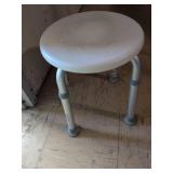 Adjustable Bathroom Shower Stool, in good used condition, as is, see images.