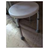 Adjustable Bathroom Shower Stool, in good used condition, as is, see images.