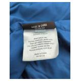 London Fog King Size Blue Polyester Sheet set, 1 fitted sheet, 1 flat sheet, in good used condition, very smooth and soft.
