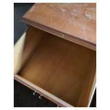 Solid Maple Wood Dresser with Louvered Drawers, 55 x 19.5 x 34 inches tall. Used, as is, see images for damage.