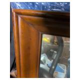 Wood Mirror, 30 x 48 inches long. Used, no sign of damage, matches dresser. As is.