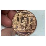 1oz 999 fine copper round $10 Banknote ArtBarMint design