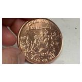 1 oz 999 fine copper round Civil War 150th Anniversary Battle of Shiloh design