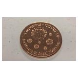 1 oz 999 fine copper round Coronavirus- COVID 19 design