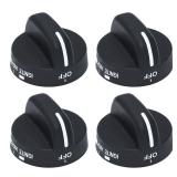 Control Konb 8273103 Gas Stove Knob Control Knob Black Compatible with Stove Oven Replace WP8273103, WP8273103VP, 8273107 4pack DP60