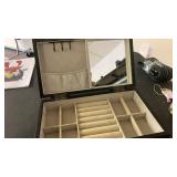 Vintage Wooden Jewelry Box with Compartments GS80