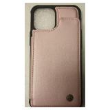 JEEHOOD Compatible with iPhone 12 Pro Max Wallet Case with Card Holder RFID Blocking for Women Men, Double Magnetic Clasp Kickstand Shockproof Phone Case Fit for iPhone 12 Pro Max, Rose Gold DP60