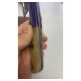 Damascus Steel Full Tang Small Cleaver with Bone Handle and Leather Sheath Cheese Hatchet approx 7.5 inches Skinner Knife