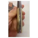 Handcrafted Damascus Steel Full Tang Knife Skinner Blade with Bone and Wood Handle with Leather Sheath approx 8 inches Hunting Fishing