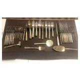 Prestige Plate Silver Plated Flatware Set with Serving Pieces 91 pieces total