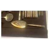 Prestige Plate Silver Plated Flatware Set with Serving Pieces 91 pieces total