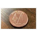 1 oz 999 Fine Copper Round H.L. Hunley Civil War 150th Anniversary design
