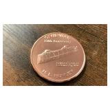 1 oz 999 Fine Copper Round H.L. Hunley Civil War 150th Anniversary design