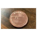 1 oz 999 Fine Copper Round M16 Rifle design