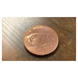 1 oz 999 Fine Copper Round Bison design