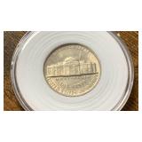 1960 Jefferson Nickel with Monticello Reverse 5 cents coin BU Brilliant Uncirculated