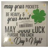 Irish Blessing Wall Art Block Sign
