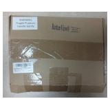 2 Pcs Acrylic Easel Display Stand for Photo,Clear Acrylic Stand for Picture Book Decorative Plate Platter, 10 x 5 x 9 Inch